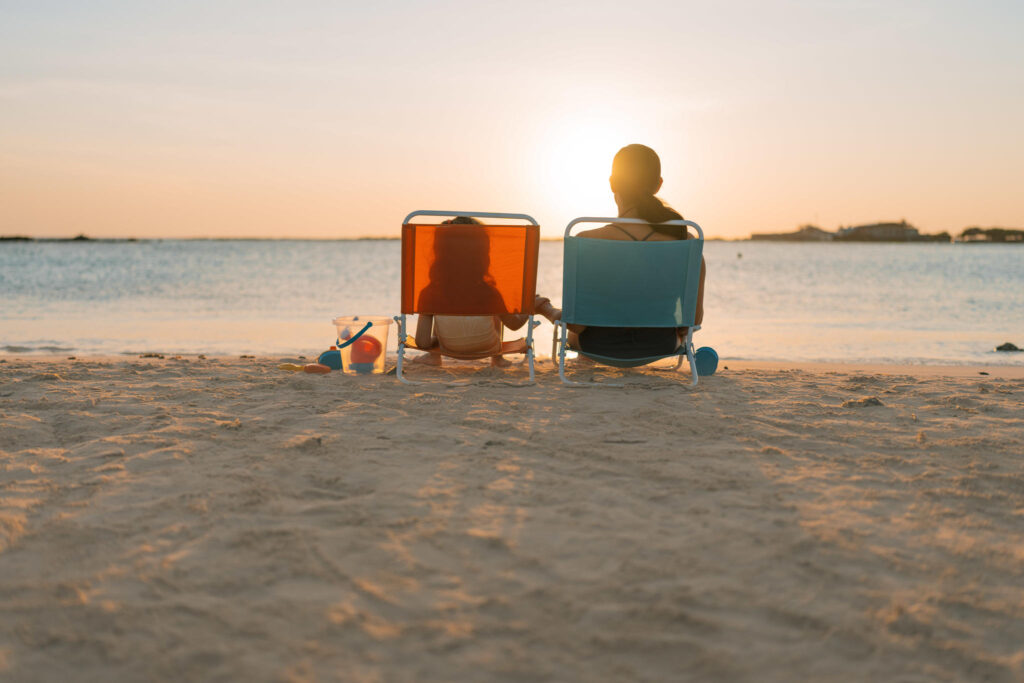 Tramonto in spiaggia